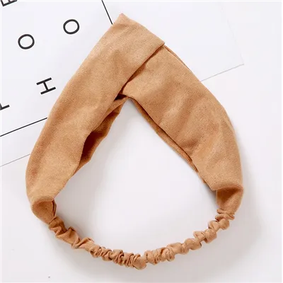 Látková čelenka turban krémová