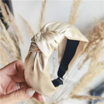 Turban čelenka tkanina klasický tlustý Cream