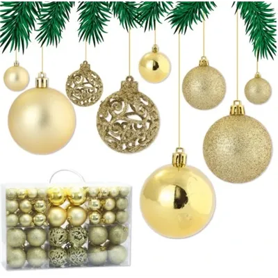 CHOINA BOMBES SET 100ks BLACK XXL Christmas Gold