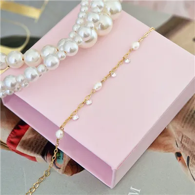 Náramek z pozlacené nerezové oceli