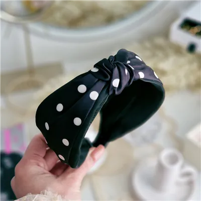 Čelenka do vlasů SIMPLY DOTS BLACK