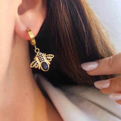 Náušnice s přívěskem z nerezové oceli WASP