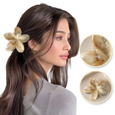 SPONKA DO VLASŮ HAWAIIAN FLOWER PEARL MARBLE