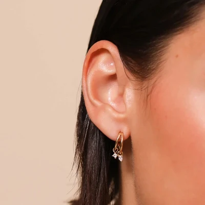 Náušnice z nerezové oceli Soft Glow