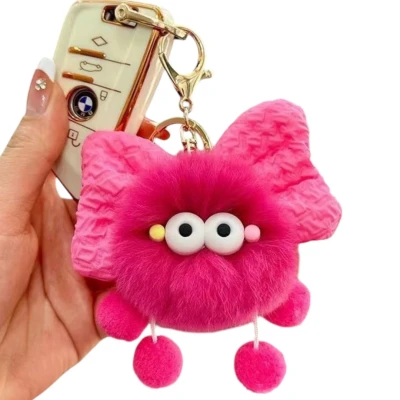 Růžový přívěsek na klíče Sweet BOW