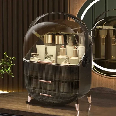 RING RIFLE DARK skříňka na kosmetiku, šperky XL víceúrovňový elegantní organizér