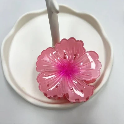 SPONKA DO VLASŮ RŮŽOVÝ IBIŠEK KVĚT OMBRE