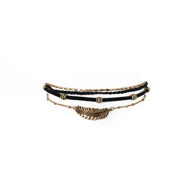 NÁHRDELNÍK CHOKER ČERNÉ ZLATO
