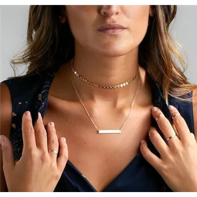 Jemný šarlatový náhrdelník Choker
